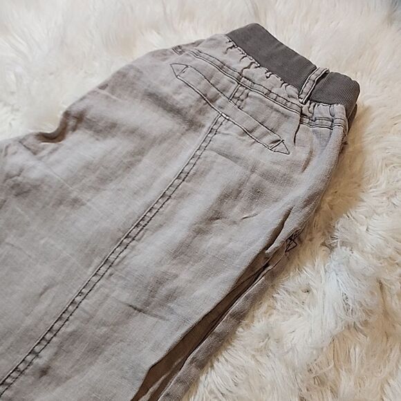 Cream- 100% Linen pants - Picture 2 of 6